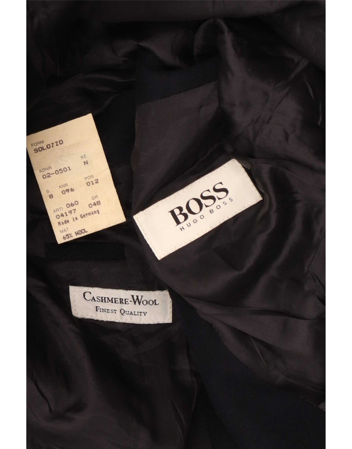 Blazer pentru bărbați Hugo Boss cu 2 nasturi EU 48 Lână medie albastru bleumarin