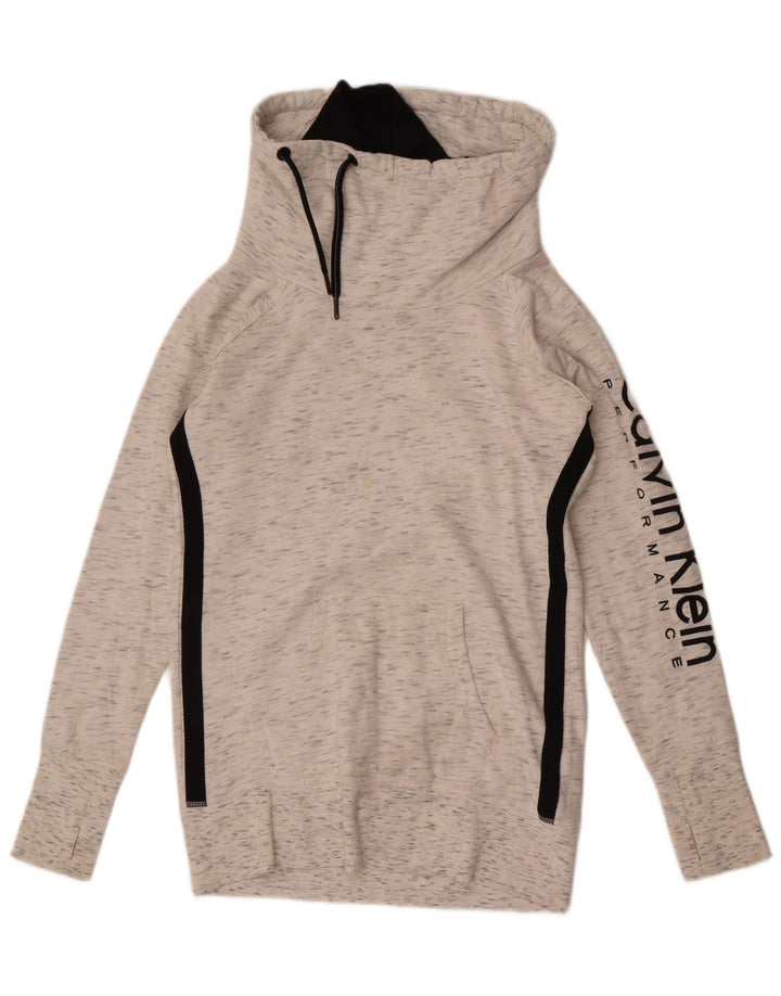 Pulover Calvin Klein pentru damă, cu grafic, UK 10, mic, gri, pete