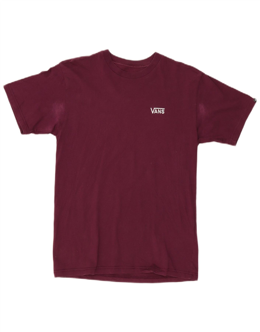 Tricou grafic pentru bărbați VANS, cu croială clasică, top mic din bumbac burgundy