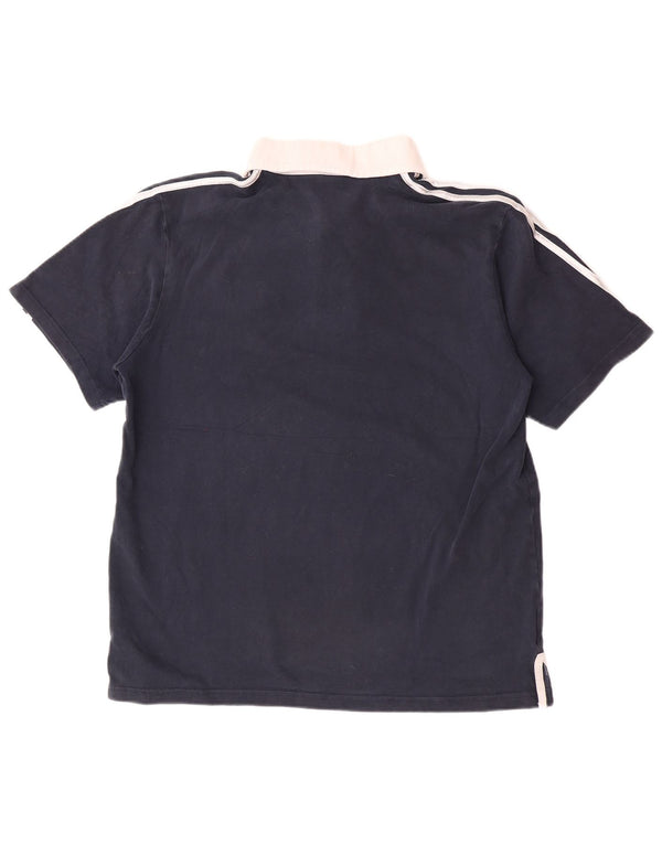 Tricou polo Adidas Italia Rugby pentru bărbați, mare, albastru bleumarin, sport