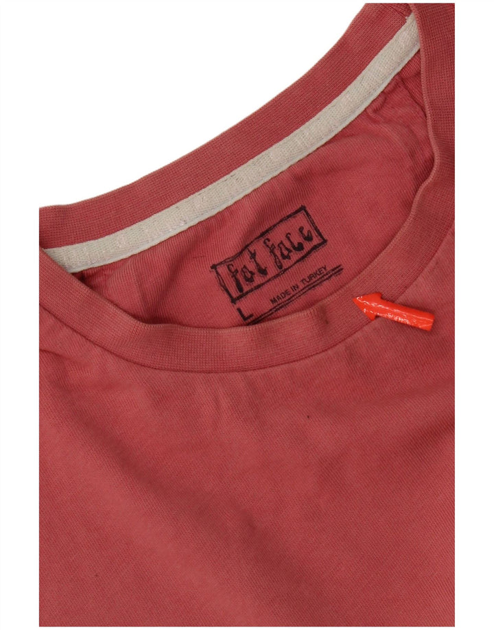 Tricou grafic pentru bărbați Fat Face Top mare bumbac roz