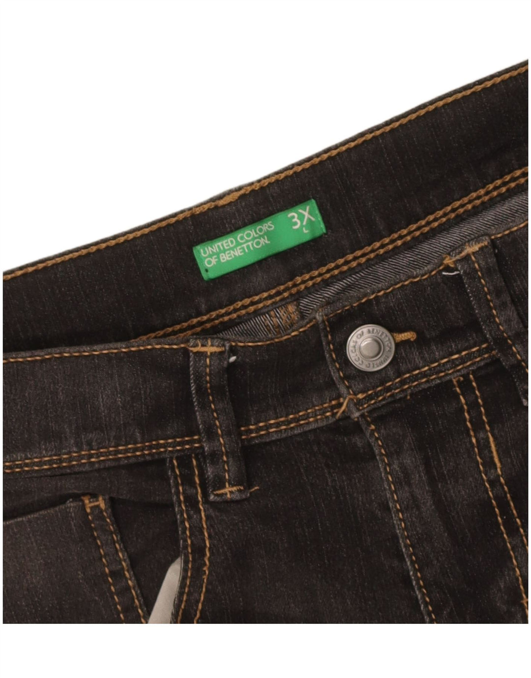 Pantaloni scurți din denim pentru bărbați Benetton W32 Medium Black