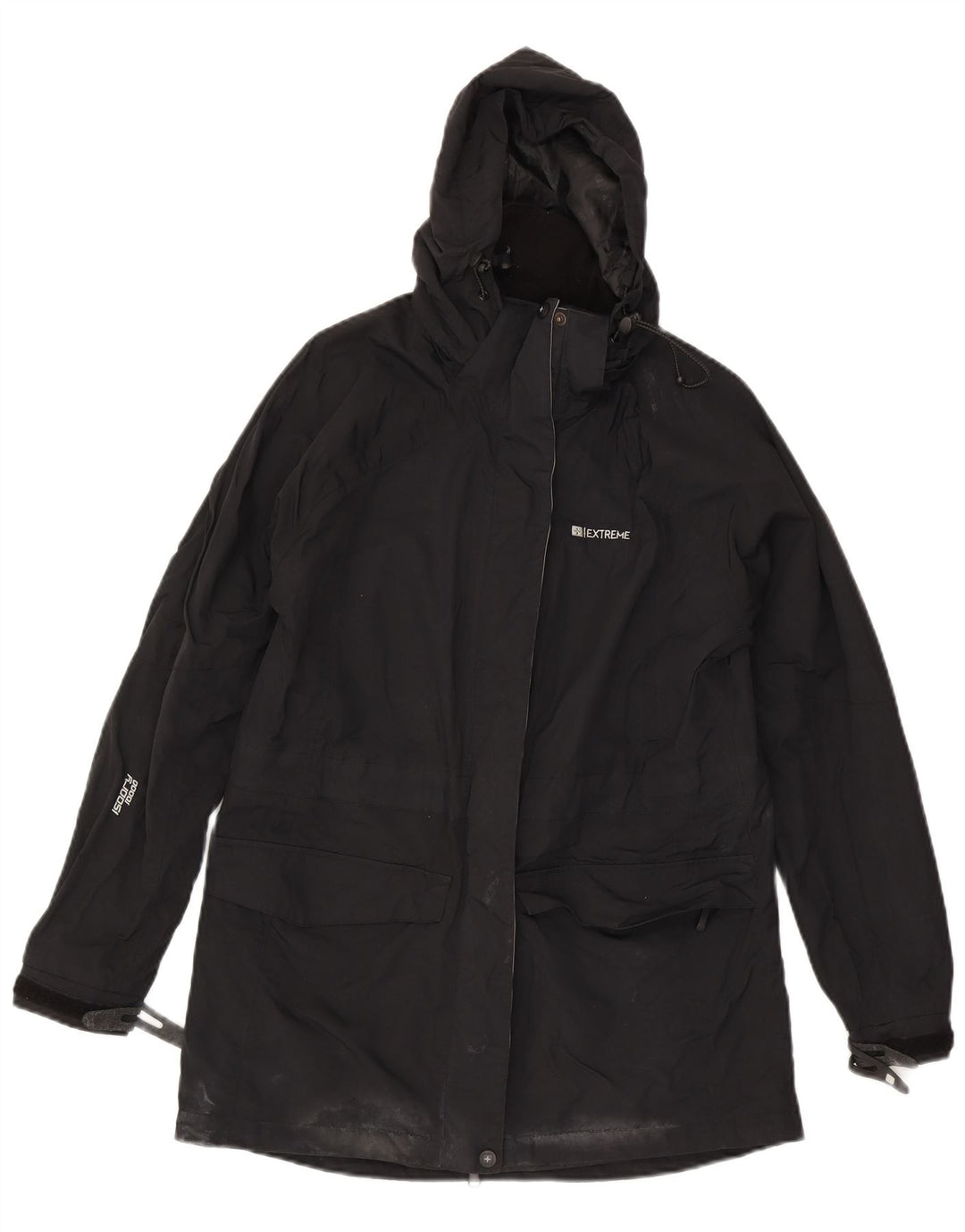 Pelenă de ploaie cu glugă pentru femei Mountain Warehouse UK 12 Nylon mediu negru