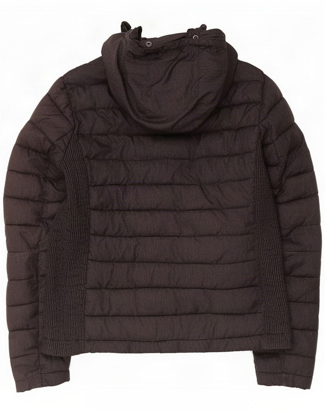 Jachetă căptușită cu glugă Superdry pentru femei UK 16 Poliester negru mare