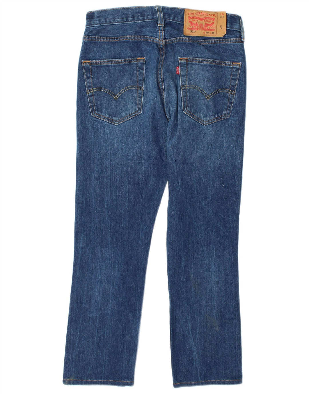 Blugi drepti pentru bărbați Levi's 501 W30 L25 Bumbac albastru