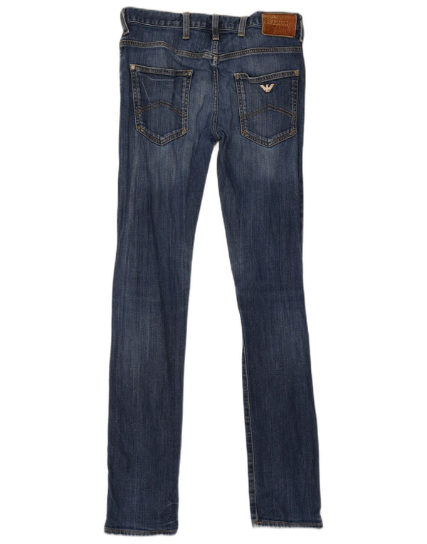 Blugi skinny pentru femei Armani W28 L33 Bumbac albastru
