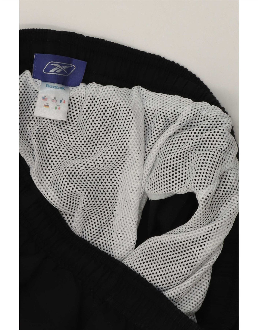 Pantaloni scurți sport pentru bărbați Reebok, poliester mediu negru