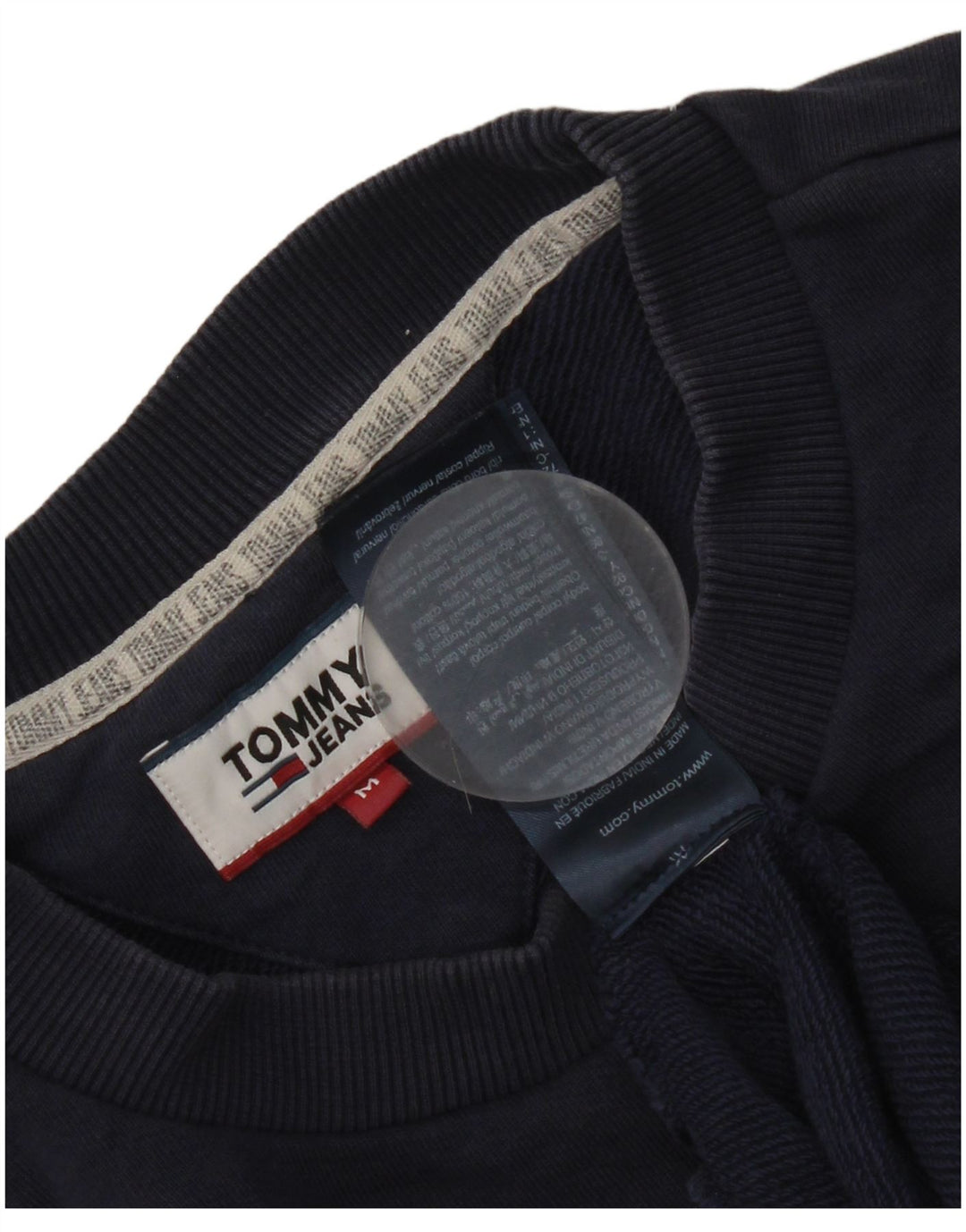 Hanorac grafic pentru bărbați Tommy Hilfiger Pulover mediu albastru bleumarin, bloc de culoare