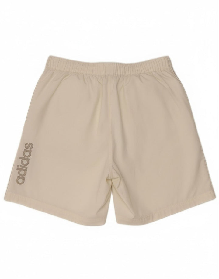 Pantaloni scurți pentru femei Adidas Graphic Cargo Medium W34 Poliester alb