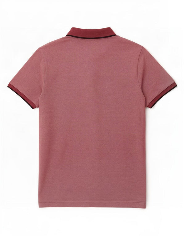 Tricou polo pentru bărbați Lotto Bumbac Burgundy mediu