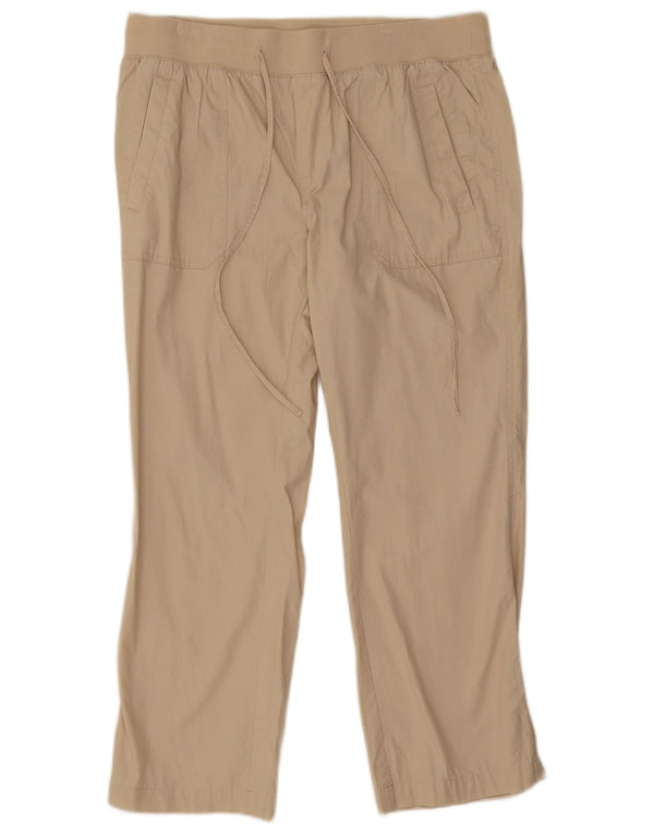 Pantaloni chino scurti pentru femei Marks & Spencer UK 14 Large W32 L26 Bej