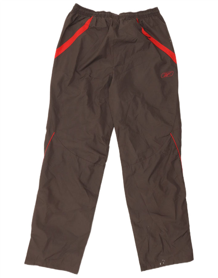 Pantaloni de trening grafic pentru bărbați REEBOK, poliester, gri mic