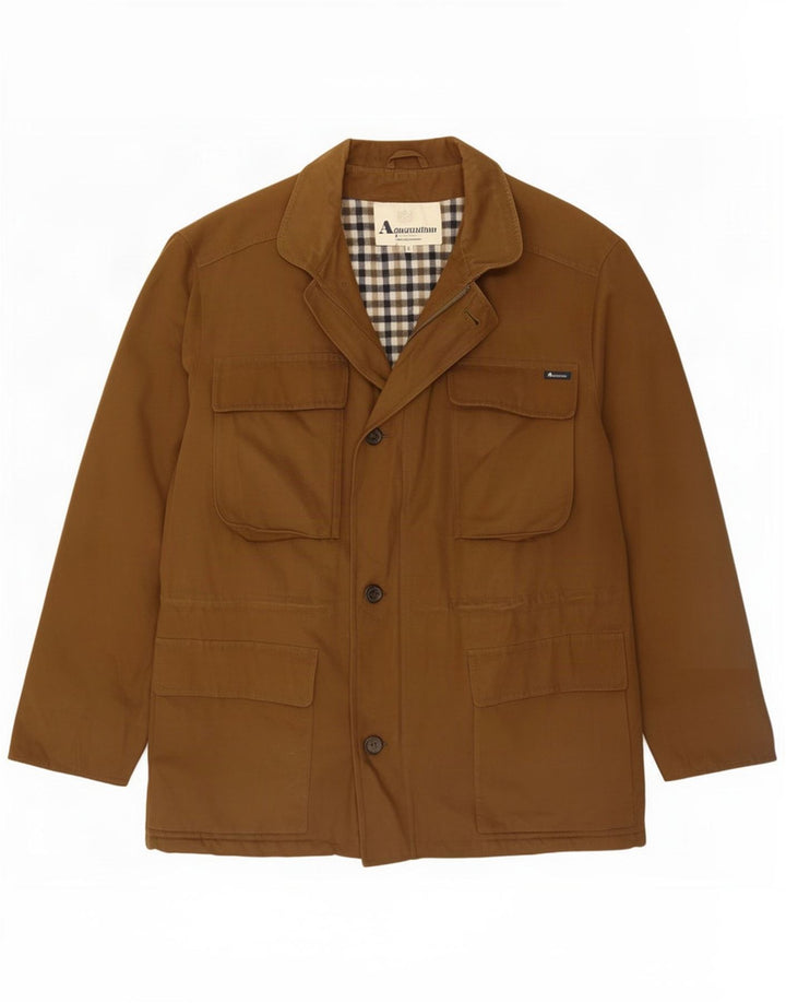 Jachetă pentru bărbați Aquascutum, UK 38, bumbac maro mediu
