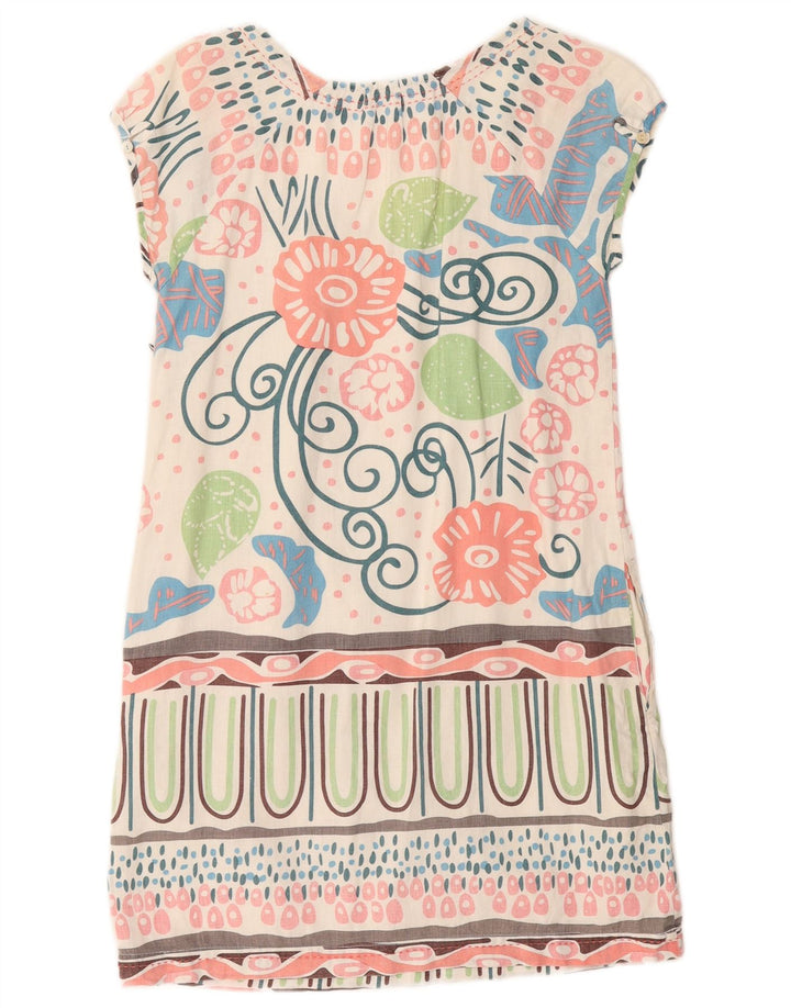 WHITE STUFF Rochie Schimbă pentru Femei UK 8 Mic, Alb, Floral In