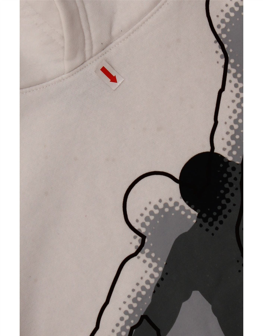 JORDAN Pulover cu glugă grafic pentru băieți 13-14 ani XL bumbac alb