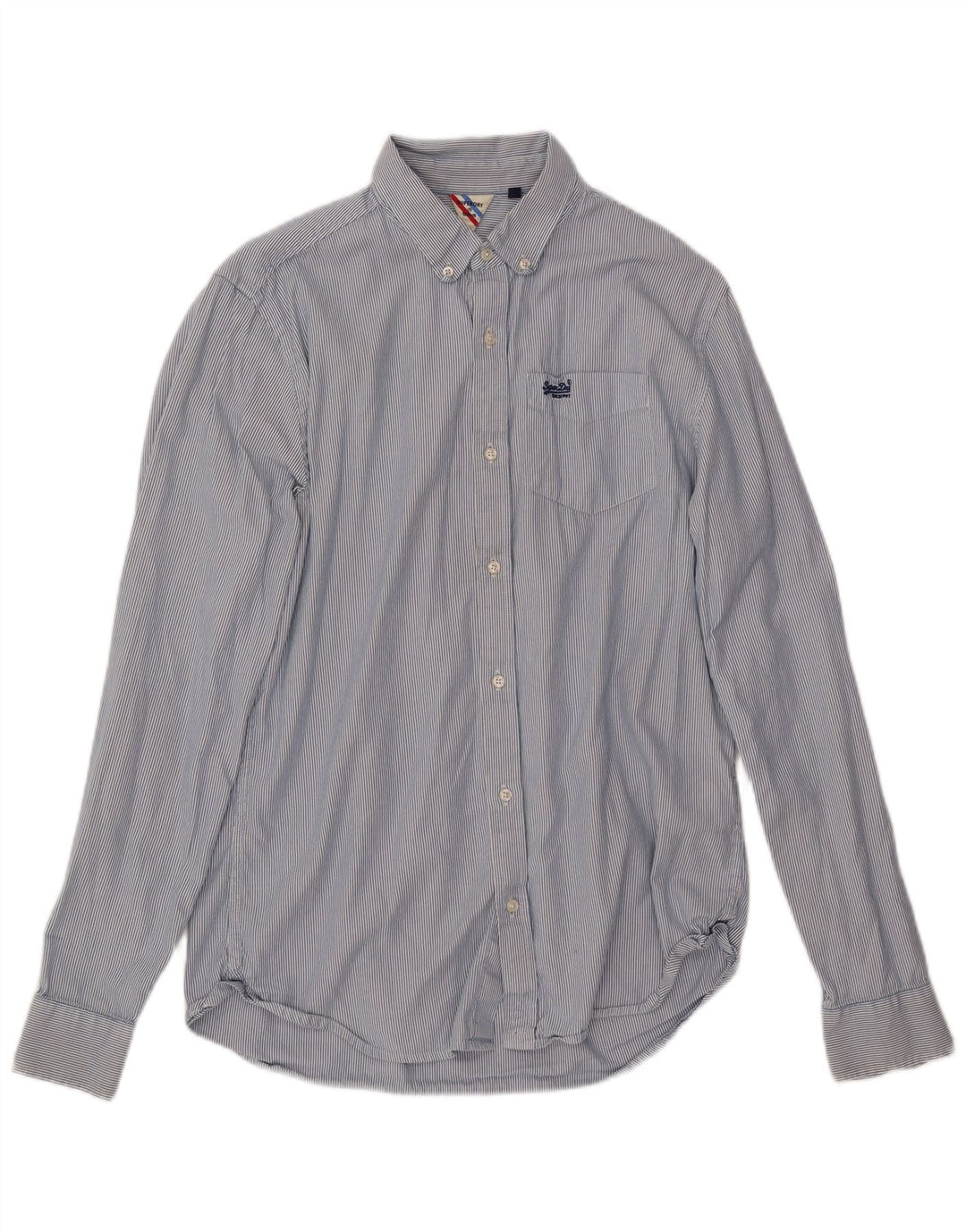 Cămașă pentru bărbați Superdry Medium Blue Pinstripe