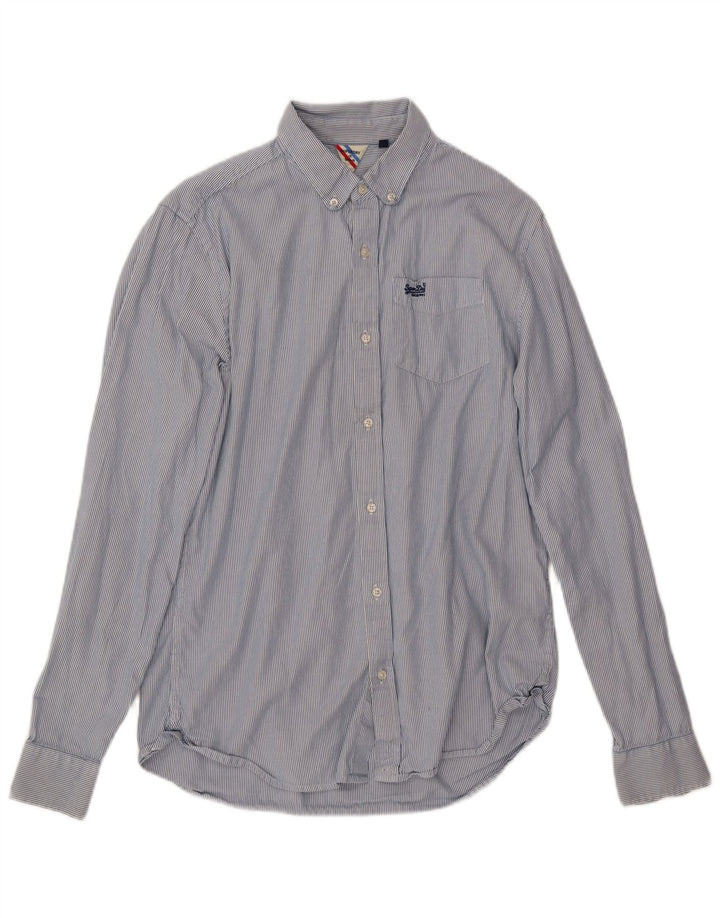 Cămașă pentru bărbați Superdry Medium Blue Pinstripe
