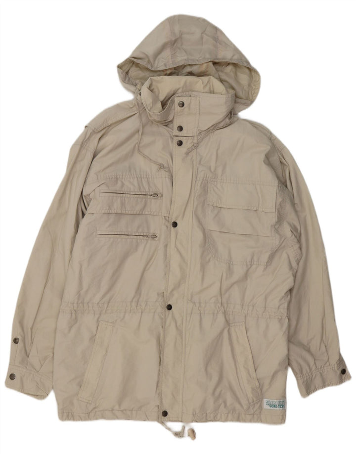 KLEPPER Jachetă cu glugă pentru bărbați Gore-Tex UK 38, bumbac mediu bej