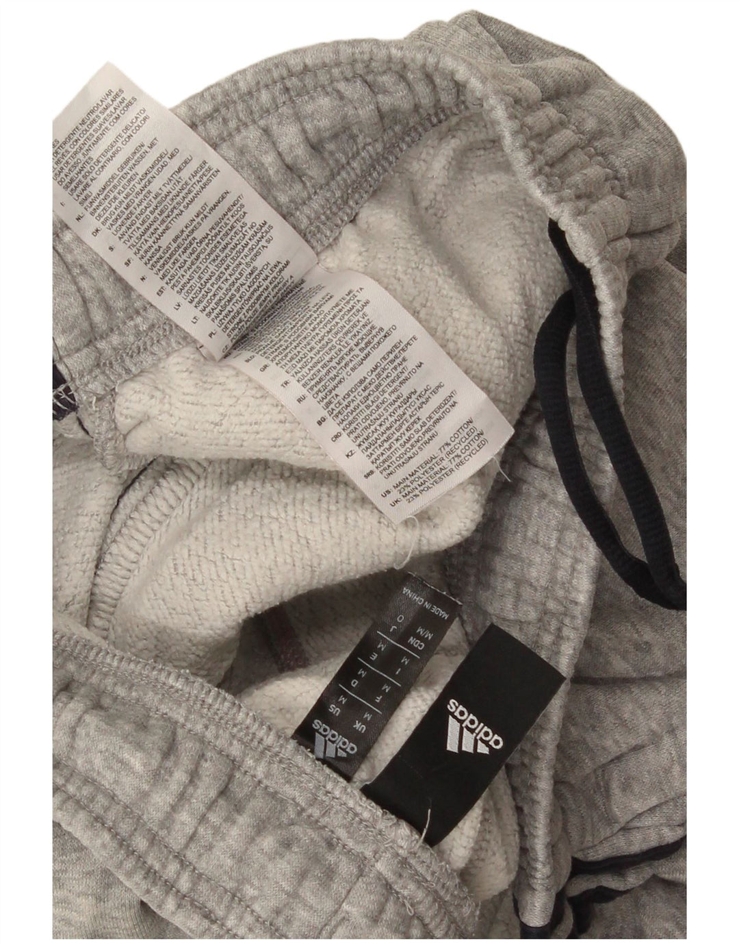 Pantaloni de trening Adidas pentru bărbați Joggeri din bumbac gri mediu