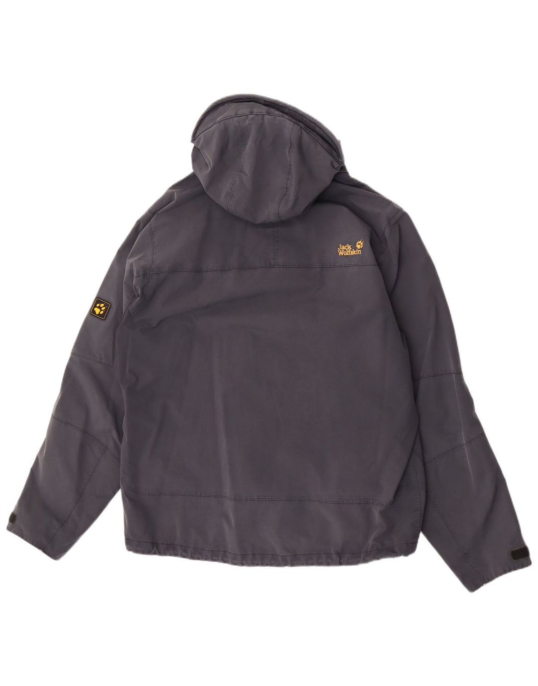 Jack Wolfskin Jachetă de ploaie cu glugă pentru bărbați Marea Britanie 40/42 Poliamidă mare bleumarin