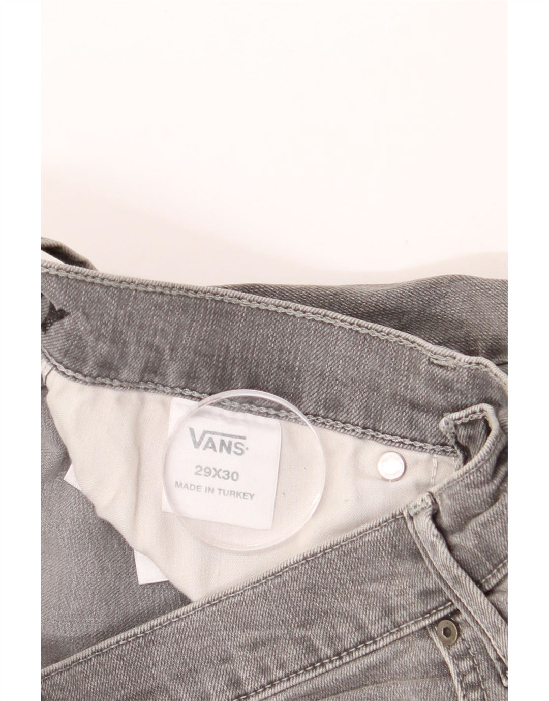 VANS Mens Slim Jeans W29 L30 Grey Cotton Vintage Vans and Second-Hand Vans from Messina Hembry 