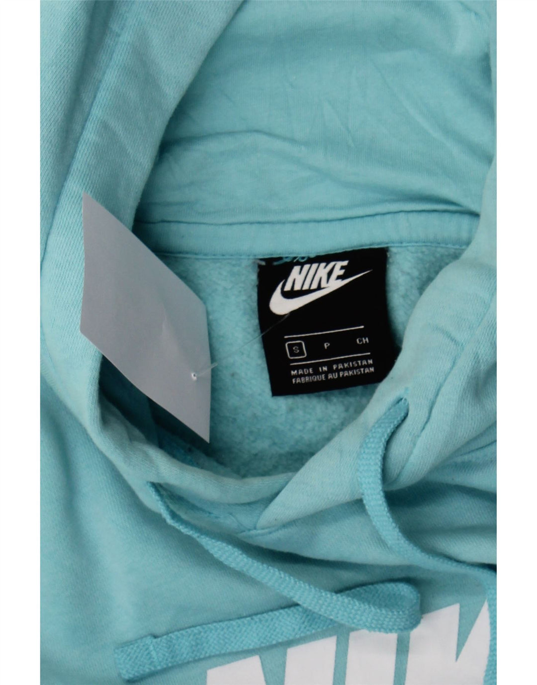 NIKE Mens Graphic Hoodie Jumper Small Blue Cotton Vintage Nike and Second-Hand Nike from Messina Hembry 