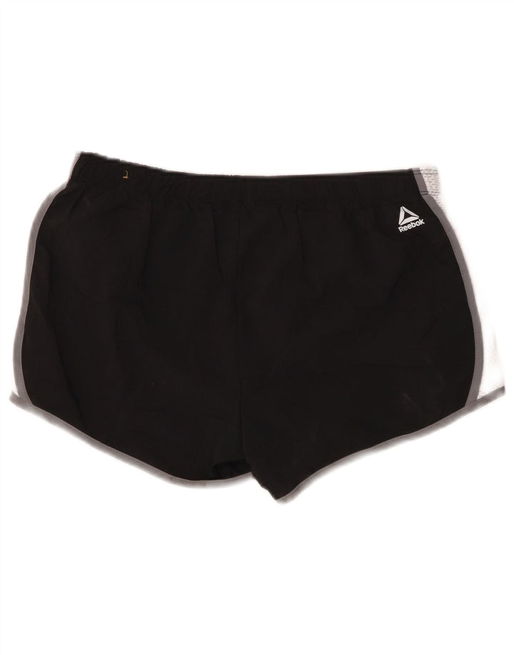 Pantaloni scurți sport grafic REEBOK pentru bărbați, negru, color block