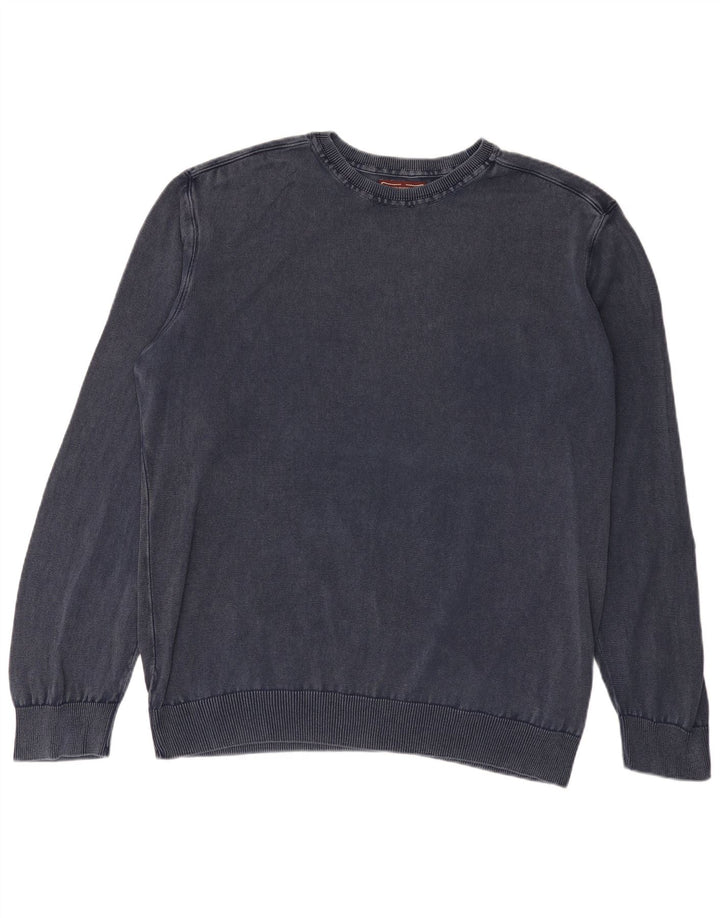 Pulover Marlboro Classics pentru bărbați, cu gât crew, 3XL, bleumarin
