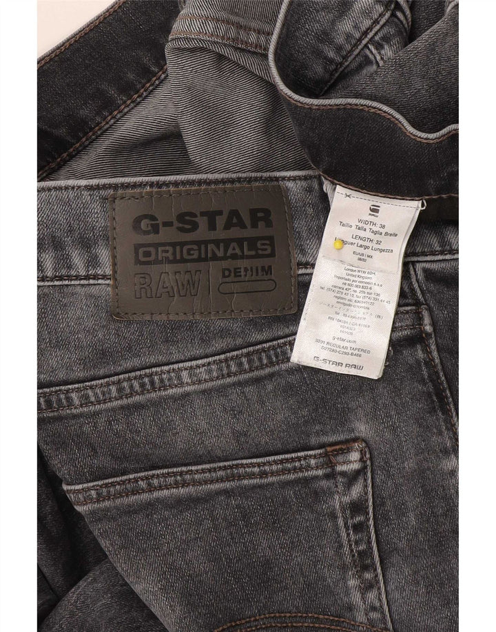 Blugi G-Star pentru bărbați obișnuiți conici W38 L32 bumbac gri