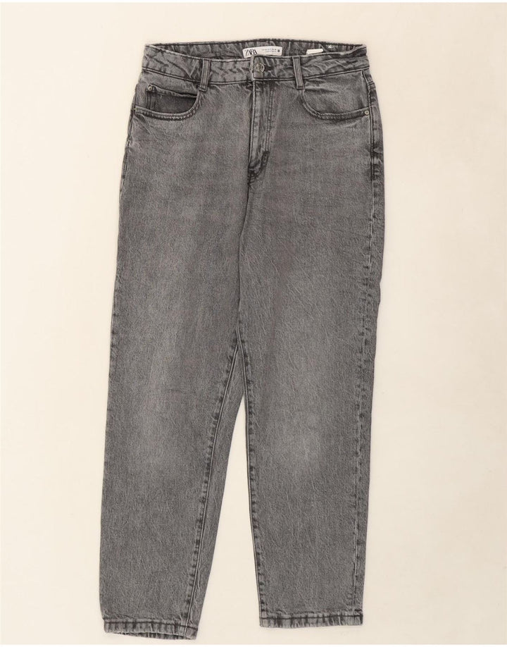 ZARA Womens Straight Jeans EU 40 Medium W30 L27 Grey Cotton Vintage Zara and Second-Hand Zara from Messina Hembry 