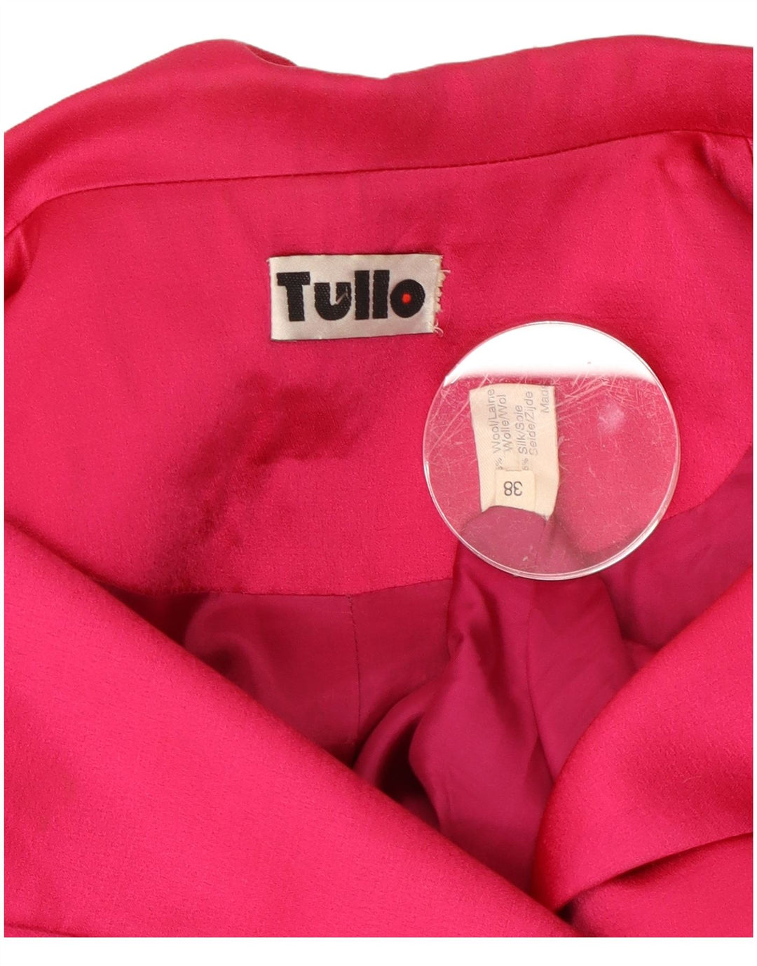 Jachetă pentru femei TULLO cu 3 nasturi EU 38 Lână Roz Mediu