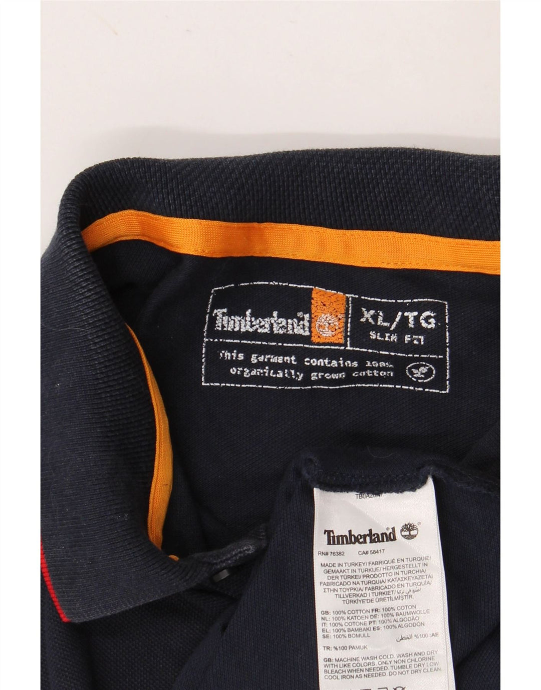 TIMBERLAND Cămașă Polo Slim Fit XL Bumbac bleumarin pentru bărbați