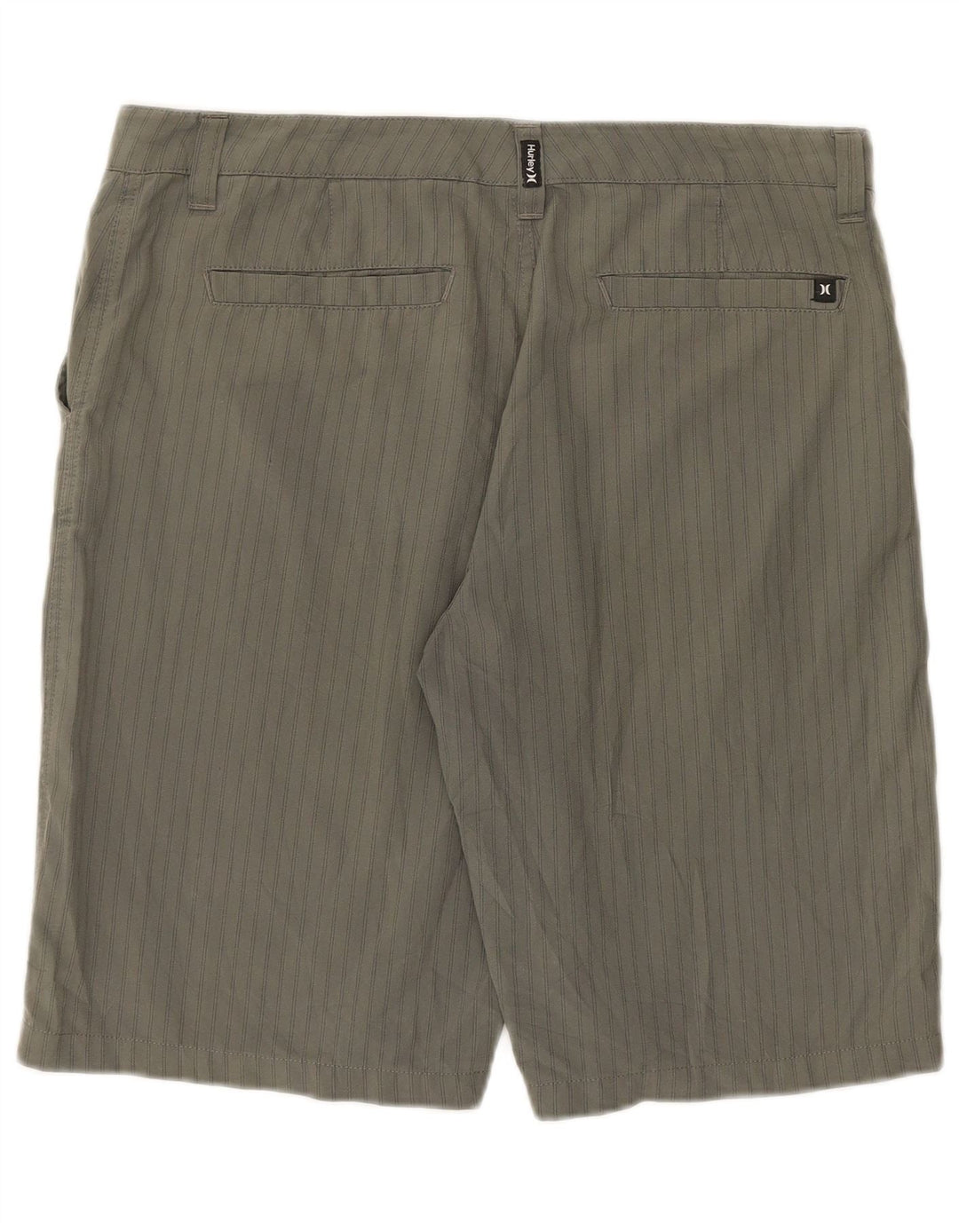 Pantaloni scurți chino Hurley pentru bărbați, mari W34, poliester cu dungi gri