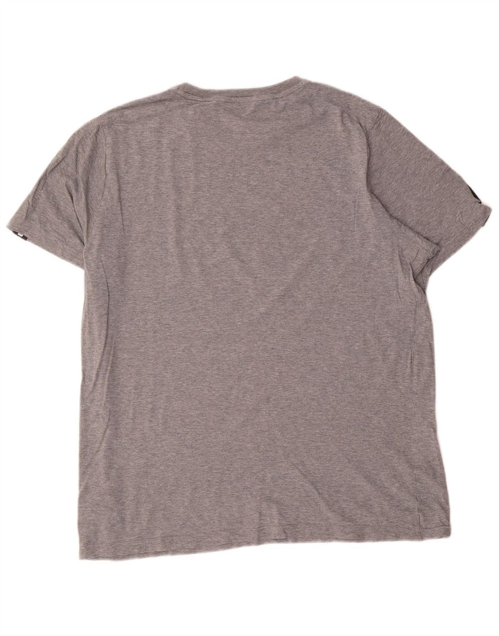 Tricou grafic Puma pentru bărbați Top mare, gri, bumbac color bloc
