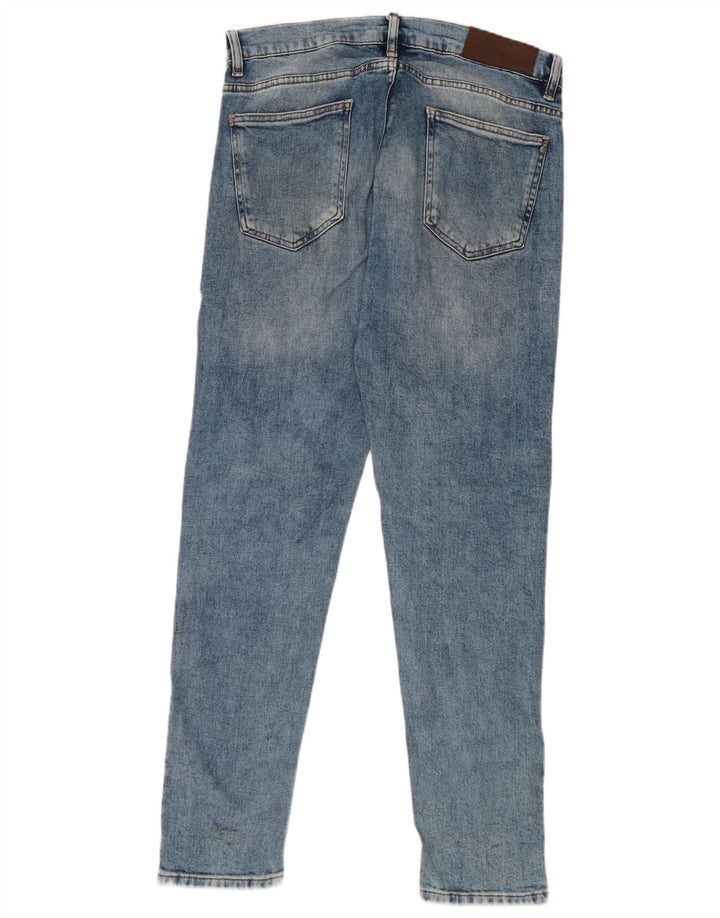 Blugi slim pentru bărbați Zara Mărimea 42 Large W32 L31 Albastru