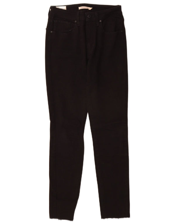 Blugi skinny cu talie înaltă pentru femei LEVI'S 721 L27 L28 bumbac negru