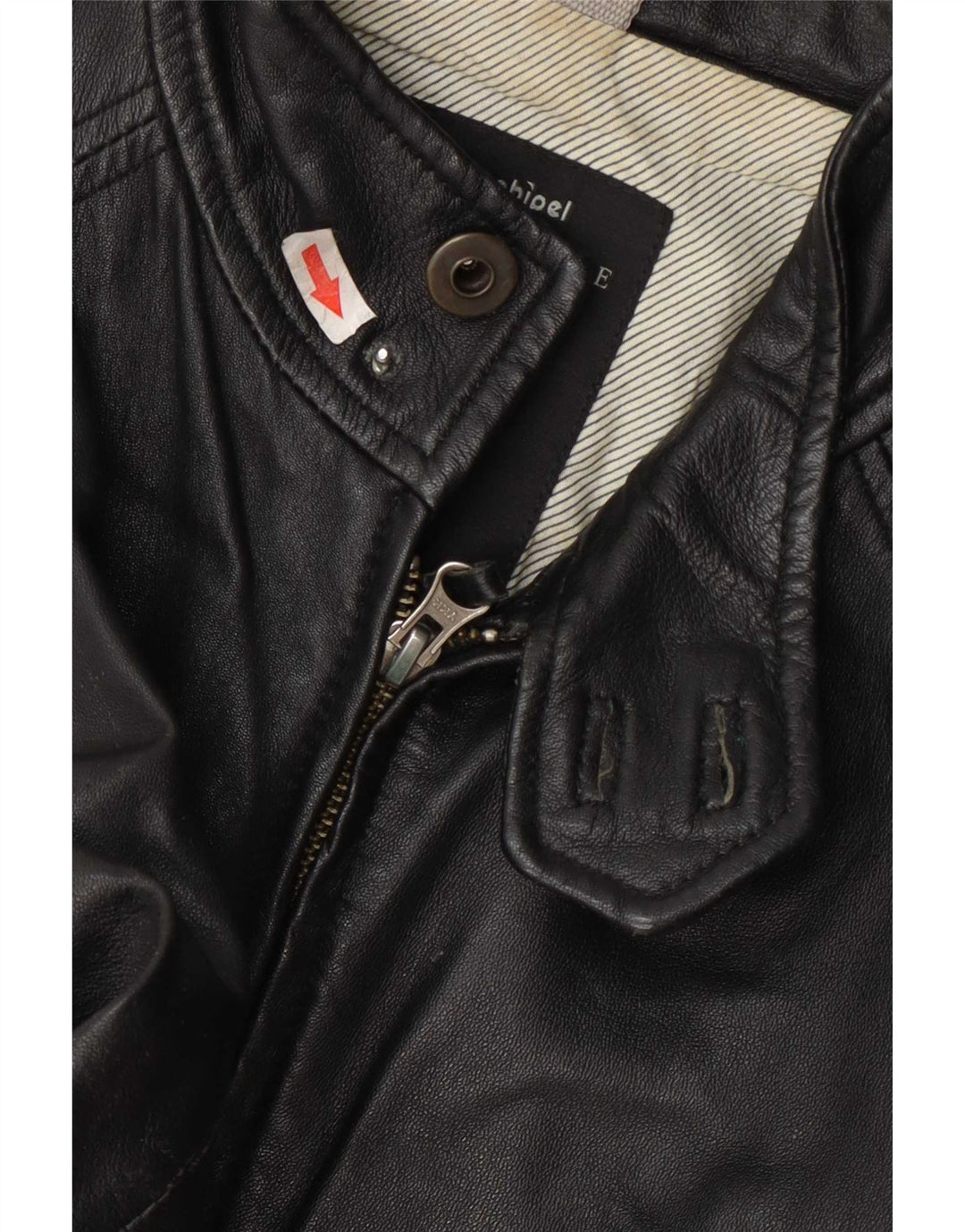 Jachetă de piele pentru bărbați Conbipel IT 48 Medium Black