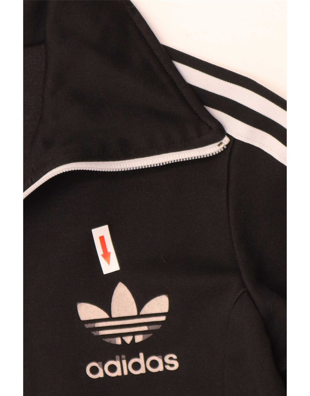 Jachetă de top pentru trening Adidas pentru femei EU 34 XS bumbac negru