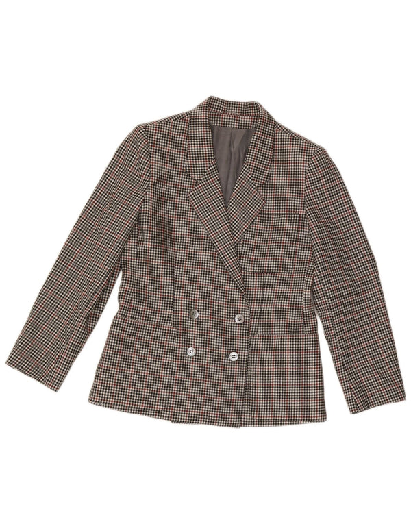 Set fuste vintage pentru femei 2 piese UK 10 Small W24 Houndstooth negru