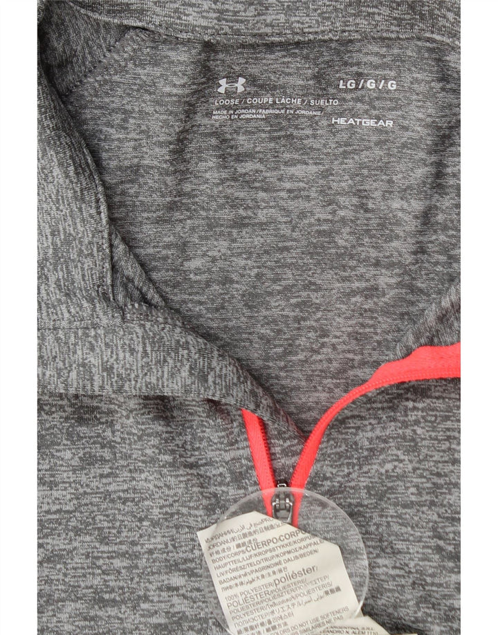 Top de trening Under Armour pentru femei Heat Gear Pullover UK 14 Large Gri