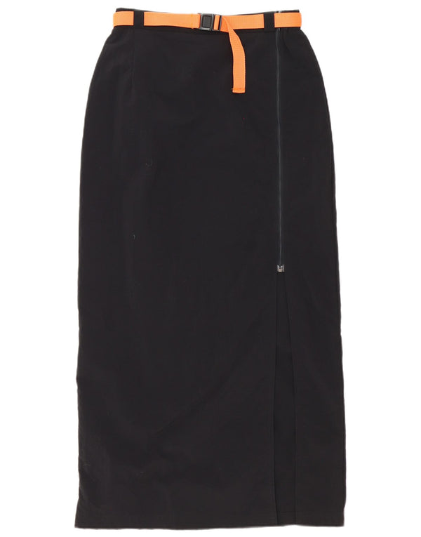 Fusta Maxi pentru femei Jack Wolfskin cu talie înaltă Medium W28 Poliester negru