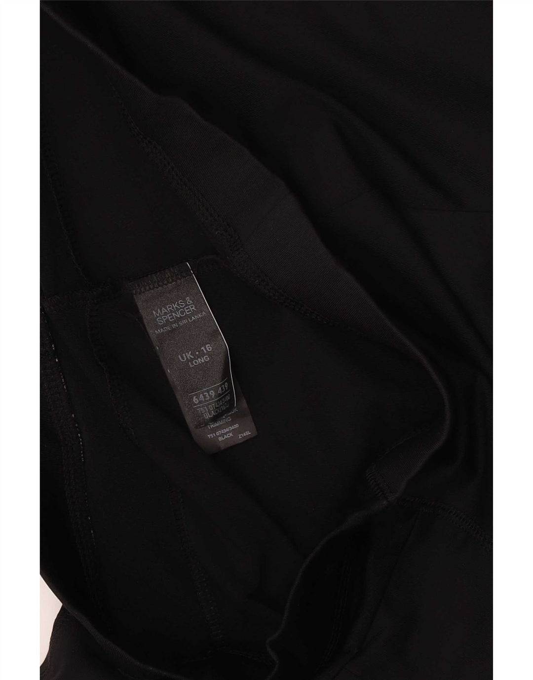 Pantaloni de trening pentru femei Marks & Spencer UK 16 Poliester negru mare