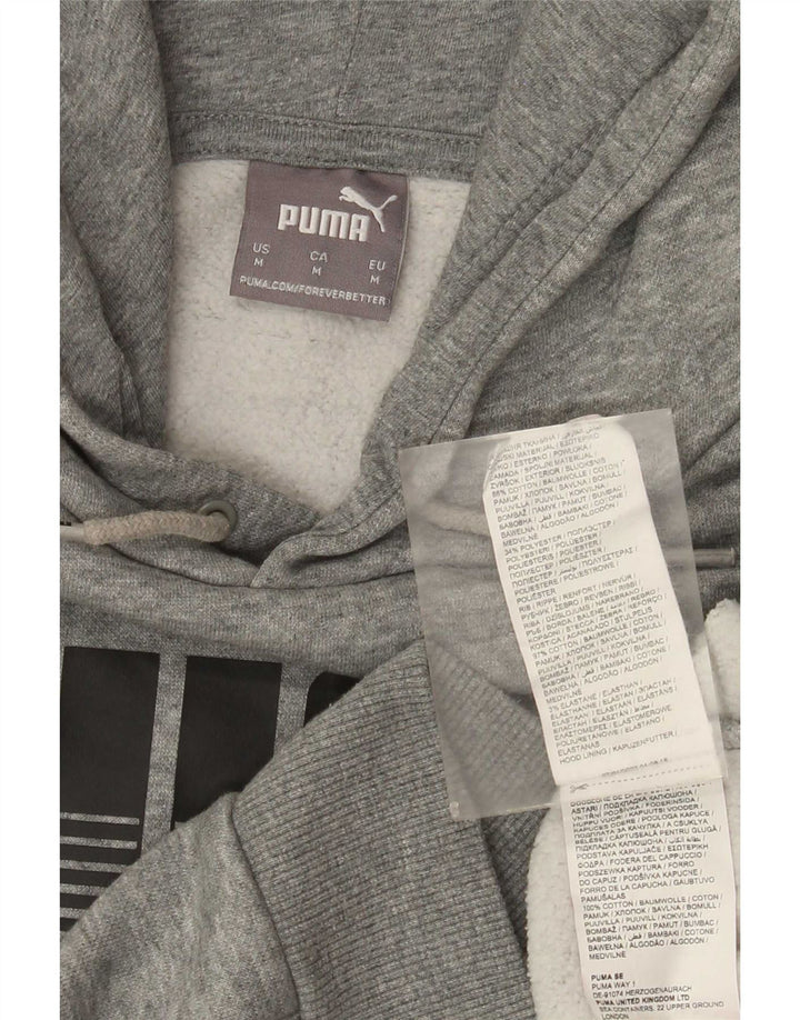 Pulover pentru bărbați Puma Graphic Hoodie, bumbac, gri mediu