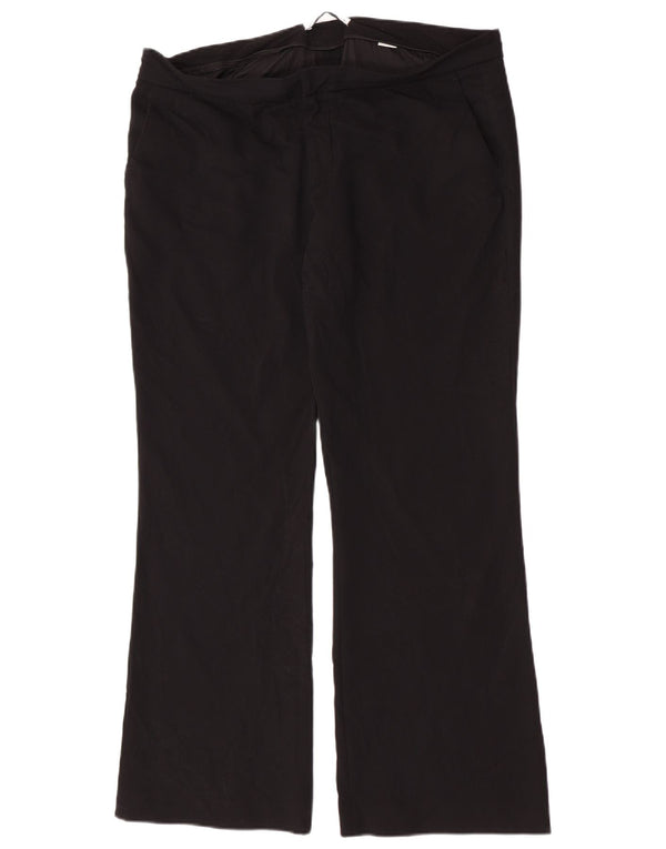 Pantaloni casual pentru femei Bootcut Zara 2XL W38 L32 Negri