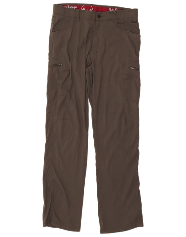 Pantaloni cargo drepți pentru drumeții Wrangler W34 L32 Nailon kaki