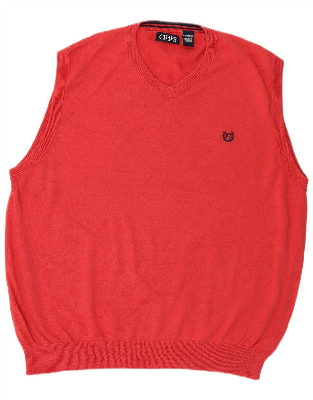 Chaps Mens Vest Tank Top 2XL Pink Bumbac