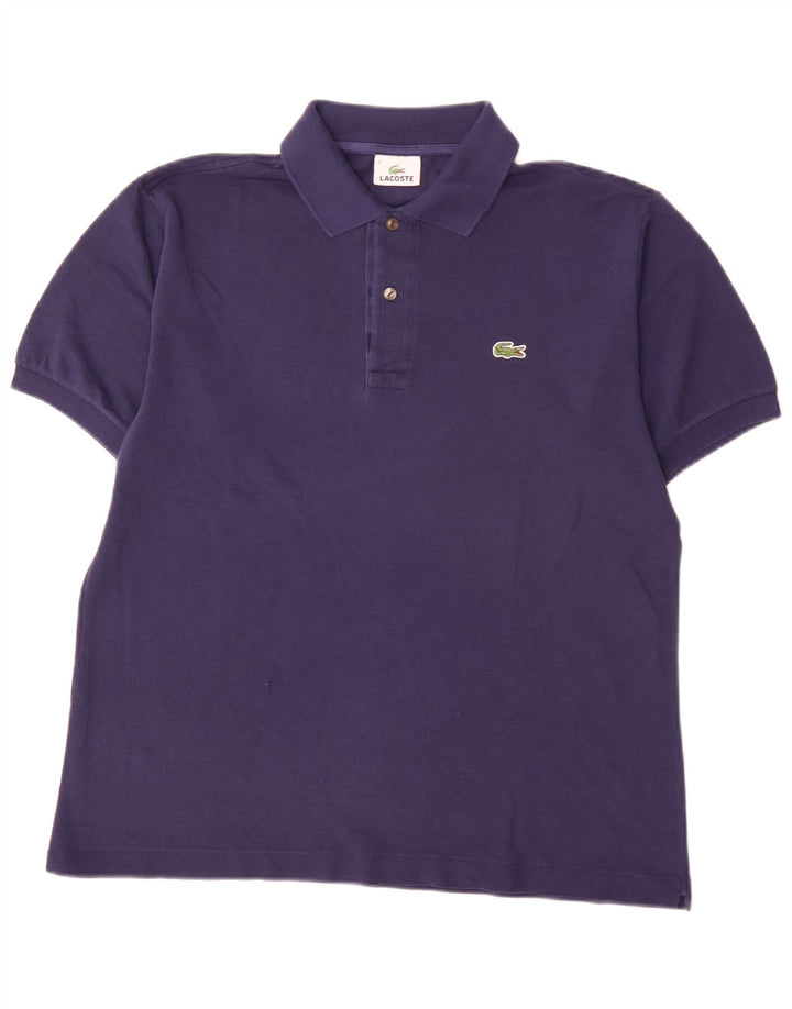Tricou polo Lacoste pentru bărbați mărimea 4 bumbac violet mediu