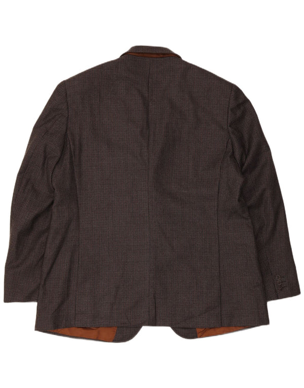 Jachetă pentru bărbați Marks & Spencer Tailored Fit UK 46 3XL Gri Houndstooth