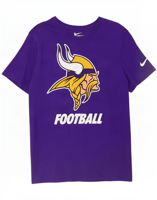 Tricou grafic Nike pentru bărbați Minnesota Vikings Top din bumbac violet mediu