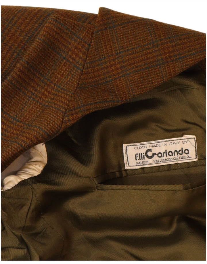 Jachetă pentru bărbați VINTAGE cu 2 nasturi, UK 38, maro mediu, picior de gală